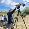 Eine Kamera wie diese wird in wenigen Jahren an Bord eines Rovers die Oberfläche des Mars auskundschaften. Wissenschaftler aus Kanada testen sie jetzt im Ries. 